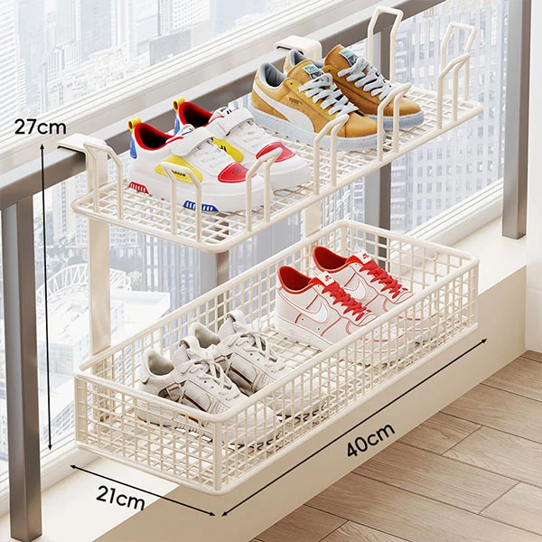 Metal Hanging Shoe And Sock Drying Rack