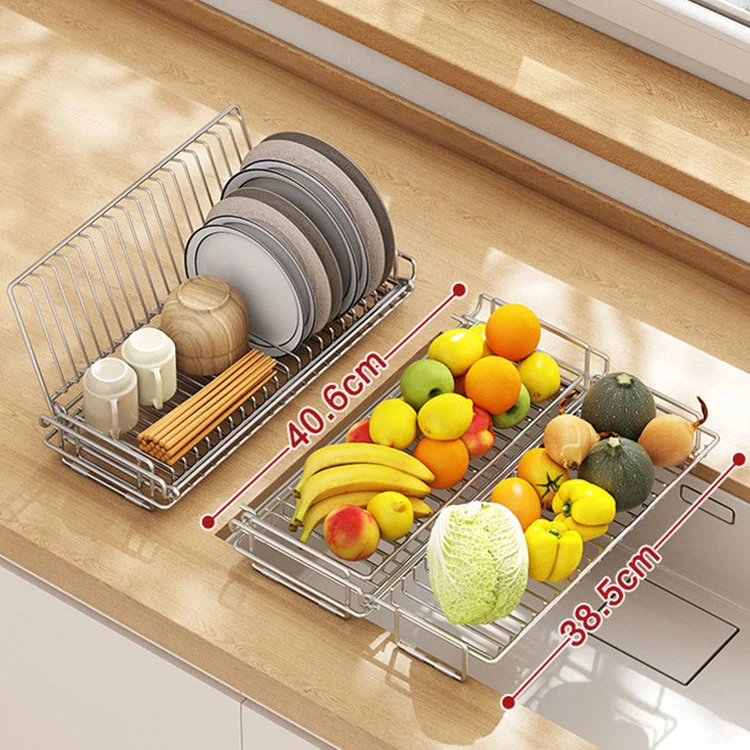 Stainless Steel Dish And Spoon Draining Rack